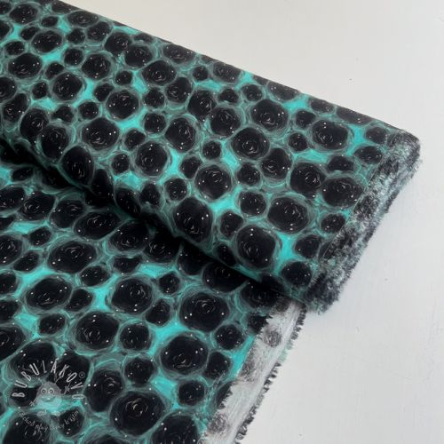 Viskóza RAYON POPLIN Black holes design C digital print