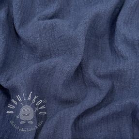 Bavlnená látka SLUB WASHED jeans