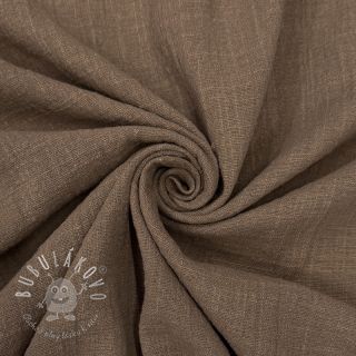 Bavlnená látka SLUB WASHED taupe