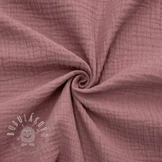 Dvojitá gázovina/mušelín light lilac ORGANIC