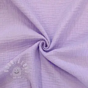 Dvojitá gázovina/mušelín bright violet ORGANIC