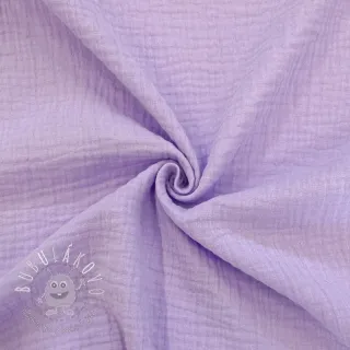 Dvojitá gázovina/mušelín bright violet ORGANIC