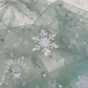 Tyl na TUTU Crystal old green
