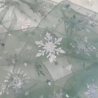 Tyl na TUTU Crystal old green