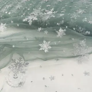 Tyl na TUTU Crystal old green