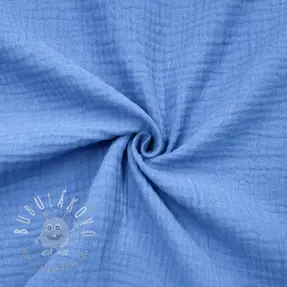 Dvojitá gázovina/mušelín royal blue