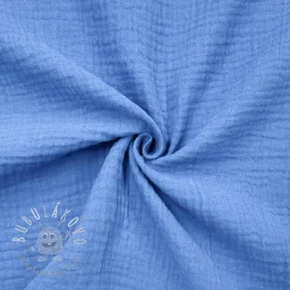 Dvojitá gázovina/mušelín royal blue