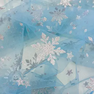 Tyl na TUTU Crystal light aqua