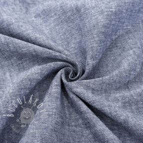 Ľan s bavlnou Lico navy