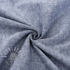 Ľan s bavlnou Lico navy