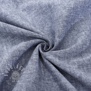 Ľan s bavlnou Lico navy