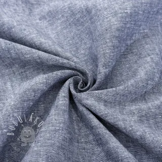 Ľan s bavlnou Lico navy