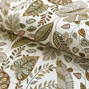 Dekoračná látka jacquard Euphoria blanc kaki