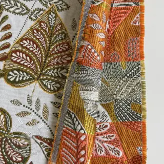 Dekoračná látka jacquard Euphoria blanc kaki