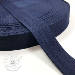 Popruh bavlna 4 cm dark blue