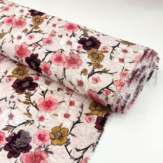 Viskóza RAYON POPLIN Flowy flowers design D digital print