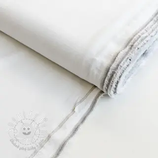 Viskóza s ľanom PREMIUM white