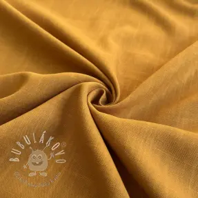 Viskóza s ľanom PREMIUM ochre