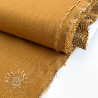Viskóza s ľanom PREMIUM ochre