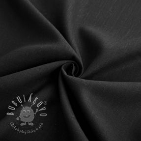 Viskóza s ľanom PREMIUM black