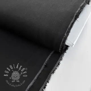 Viskóza s ľanom PREMIUM black