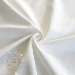 Viskóza s ľanom PREMIUM off white