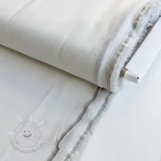 Viskóza s ľanom PREMIUM off white