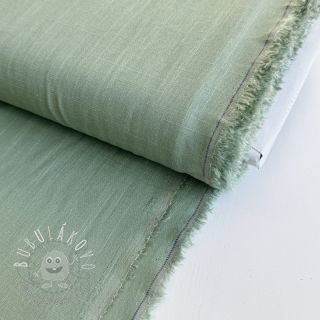 Viskóza s ľanom PREMIUM old green