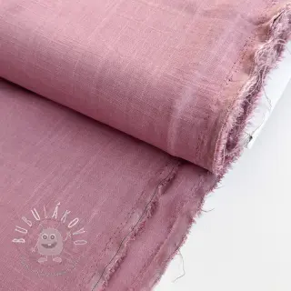 Viskóza s ľanom PREMIUM old pink