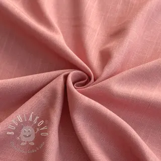 Viskóza s ľanom PREMIUM coral
