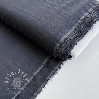 Viskóza s ľanom PREMIUM dark grey