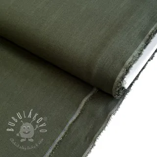Viskóza s ľanom PREMIUM army