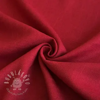 Viskóza s ľanom PREMIUM dark red