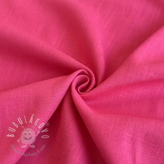 Viskóza s ľanom PREMIUM fuchsia