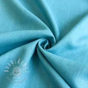Viskóza s ľanom PREMIUM ocean blue