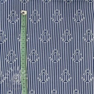Dekoračná látka premium Iconic Anchor Stripe