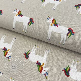 Dekoračná látka Linenlook Unique unicorn