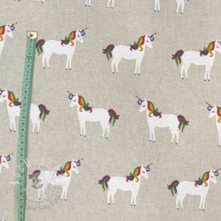 Dekoračná látka Linenlook Unique unicorn