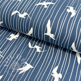Dekoračná látka Iconic Seagull Stripe navy
