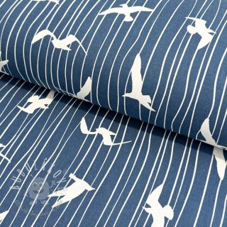 Dekoračná látka Iconic Seagull Stripe navy