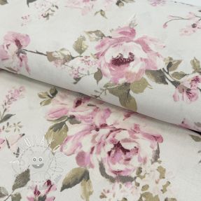 Dekoračná látka premium Classic Painted Rose DOUBLE