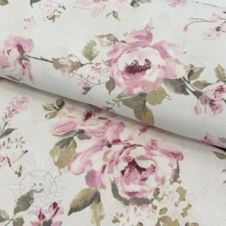 Dekoračná látka premium Classic Painted Rose DOUBLE