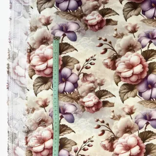 Viskóza s ľanom Casia design C digital print