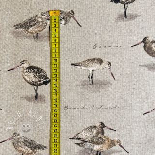 Dekoračná látka Linenlook Sandpiper Bird