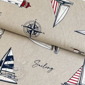 Dekoračná látka Linenlook Sailing yacht club