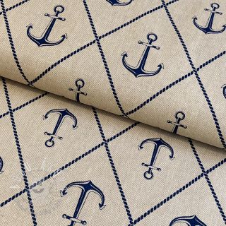 Dekoračná látka Linenlook Anchor Hope Icon