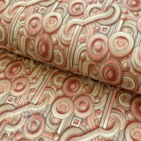 Úplet VISCOSE Unity orange digital print