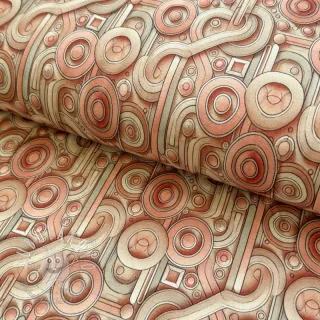 Úplet VISCOSE Unity orange digital print