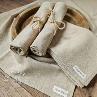 Ľan predpraný STONEWASHED PREMIUM sand