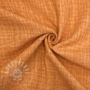 Dvojitá gázovina/mušelín Vintage orange